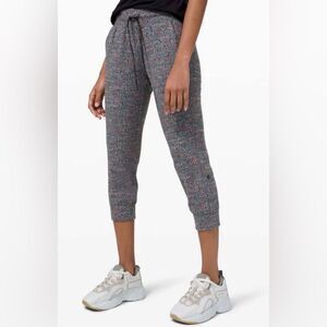 Lululemon ready to rulu neon tweed jacquard jogger pants 8 w6bk4s